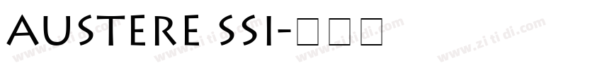 Austere SSi字体转换